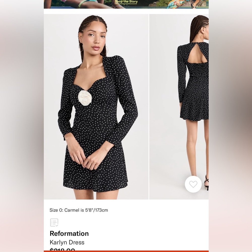 Reformation polka Dress